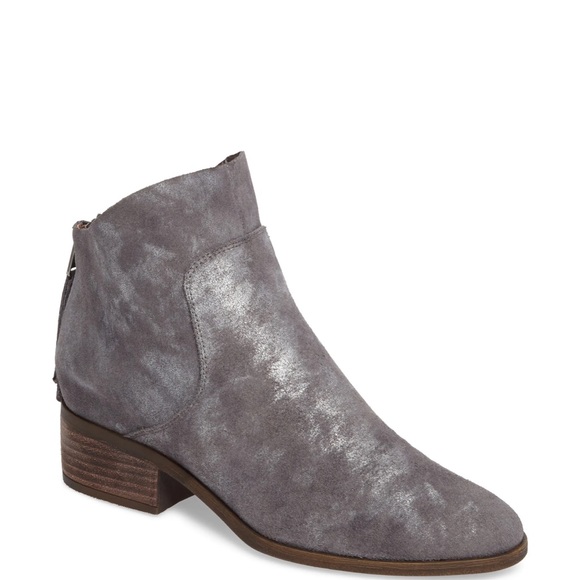 Lucky Brand Grey Suede Lahela Bootie Size 8